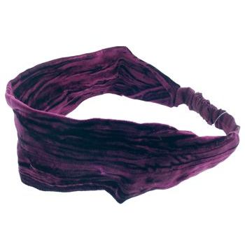 L. Erickson USA - Soft Headband - Hammered Velvet - Cabernet