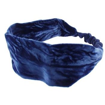 L. Erickson USA - Soft Headband - Hammered Velvet - Blue