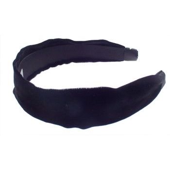 L. Erickson USA - 1 1/2inch Scarf Headband - Velvet - Black