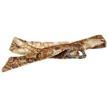 L. Erickson USA - Luxury Buckle Printed Velvet Belt - Topaz w/Tokyo - LARGE