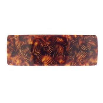 Laurent Olivier - Large Rectangle Barrette - Caramel (1)