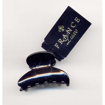 France Luxe - Mini Couture Jaw Clip - Black Croc