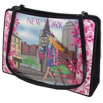 Karen Marie - Boutique Bags - New York Spring 8inch Acrylic Tote (1)