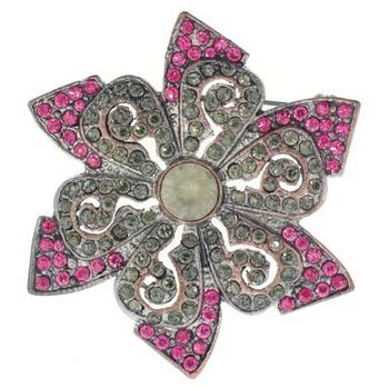 Karen Marie - Star Shaped Brooch Pin (1) - Coral