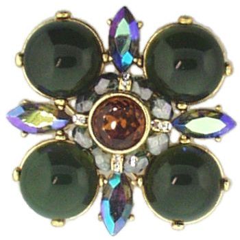 Gerard Yosca - Olive Stone - Brooch Pin (1)