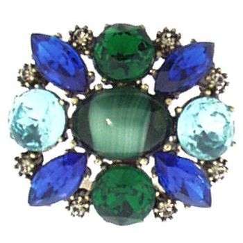 Gerard Yosca - Blue Empress Stone Pin (1)