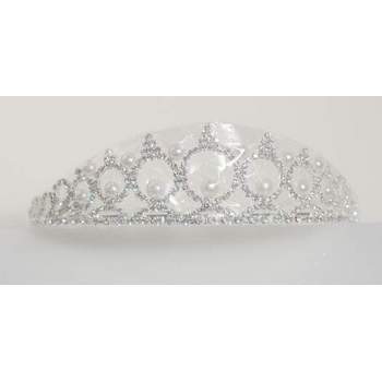 Tiara  - Round Pearl & Austrian Crystal
