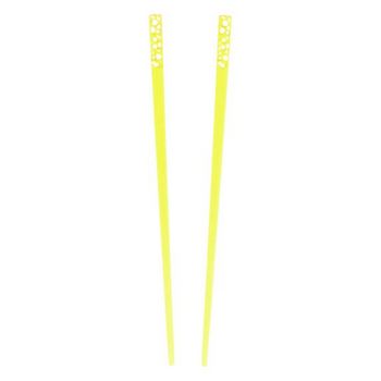 HB HairJewels - Silver Speckled Acrylic Hairsticks - Lemon (2)