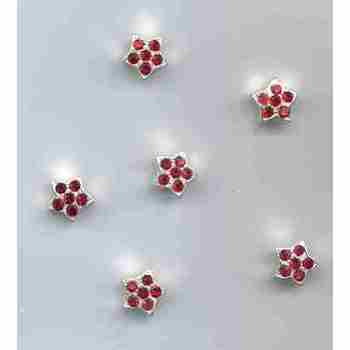 Floating Magnetic Rhinestone Stars - Red AB