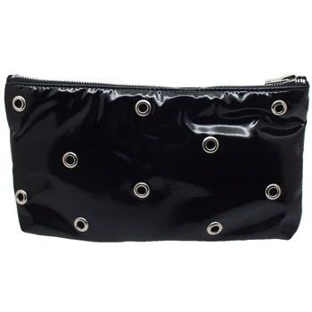 Amici Accessories - Rocker - Black Patent Grommet Clutch