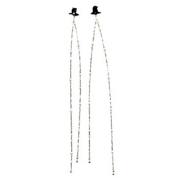 HB HairJewels - Beaded Hair Strings - Silver