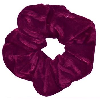 Smoothies - Velour Scrunchie - Burgundy