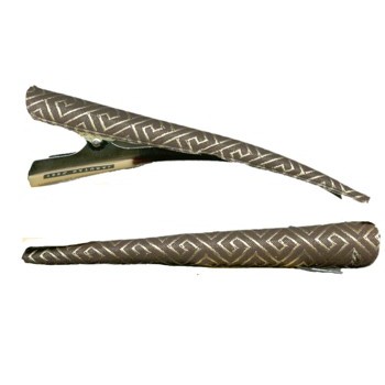 Smoothies -  Beak Clip - Brown Greek Keys