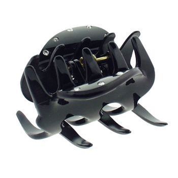 Smoothies - Hidden Spring Soaring Wings Claw (S) - Black with Swarvorski