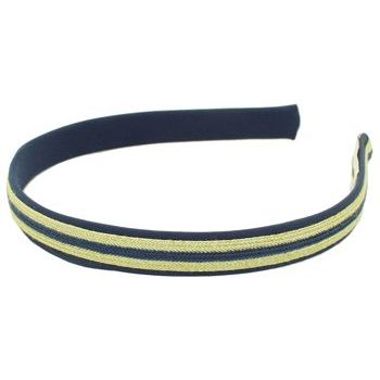 Susan Daniels - Headband - Thin Nautical Blue & Gold (1)