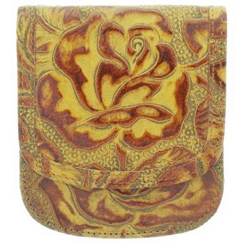 Taxi Wallets  - Tooled Print - Cognac