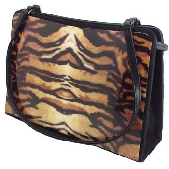 Karen Marie - Boutique Bags - Tiger 8inch Acrylic Tote (1)