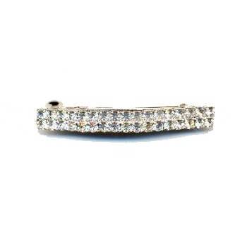 Austrian Crystal Brilliant Gold Hued Barrette (1)