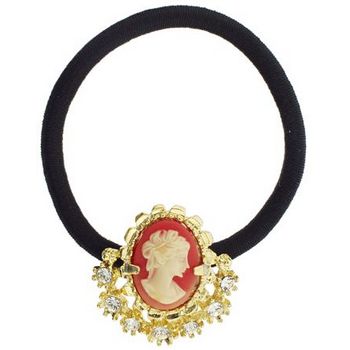 Alex and Ani - Gold Lace Metal Cameo Pony w/White Crystals (1)