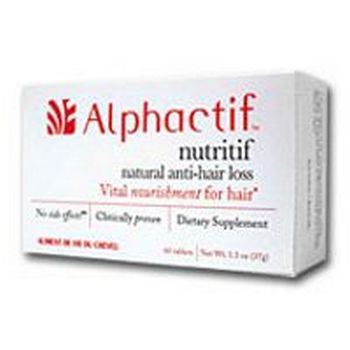 Alphactif nutritif - Vital Nourishment for Hair, Proven to Stop Excessive Hair Loss* - 60 capsules