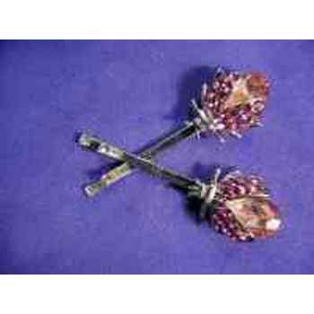 Silver Beetle Hairpins