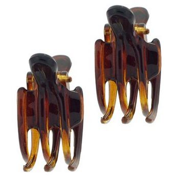 Camila - Small Hair Clips - Tort