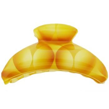 Camila - Large Circle Claw - Rombus Yellow