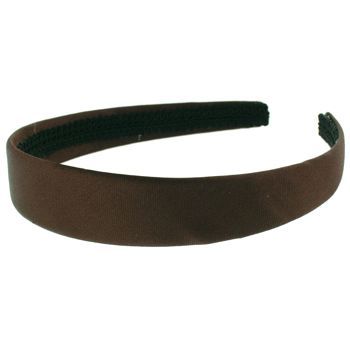 Camila - Satin Headband - Brown