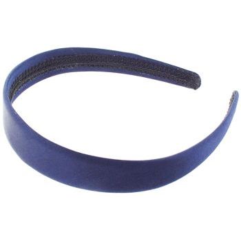 Camila - Satin Headband - Navy