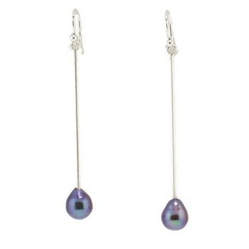 Chan Luu - Snake-Chain Cluster Drop Earrings - Blue - (Pair)