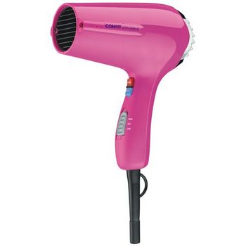 Conair - Ion Shine 1875W Double Ionic Port Turbo Styler - Pink/Chrome