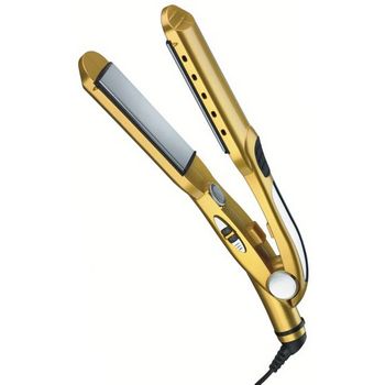 Conair - Dry 'N Straight 1 1/2inch Wet to Dry Straightener - Gold