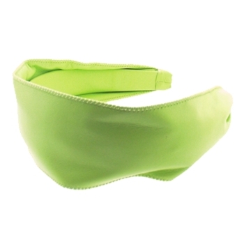 Eve Reid - Leather Scarf Headband - Chartreuse (1)