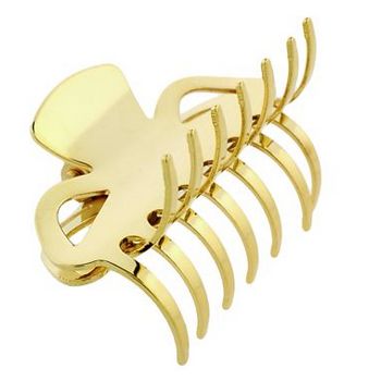 Eve Reid - Medium Gold Hued Claw Clamp (1)