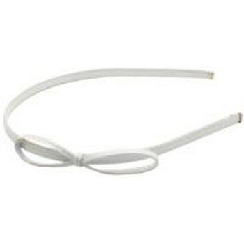 Eve Reid - Patent Mia Wire Headband w/Bow - Creamy White (1)