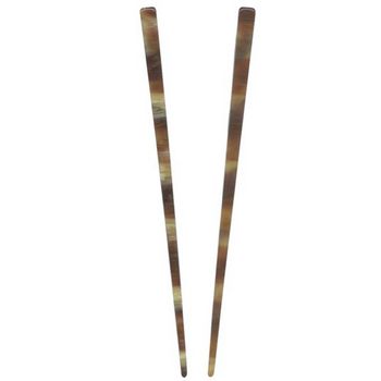 France Luxe - Hair Sticks - Caramel Horn (Set of 2)