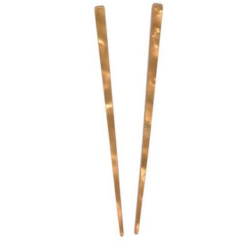 France Luxe - Pearl Brights Hair Sticks - Orange (Set of 2)