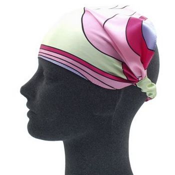 Frank & Kahn - Silk Do-Rag Headband - Pink - 6 1/2inch Wide