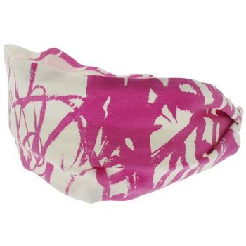 Frank & Kahn - Silk Scarf Headband - Fuchsia Wash (1)