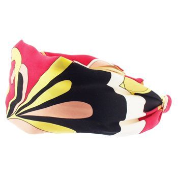 Frank & Kahn - Pucci Inspired Silk Headband - Black & Red (1)