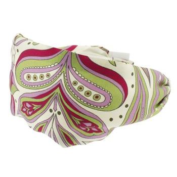 Frank & Kahn - Pucci Inspired Silk Scarf Headband - Violet (1)