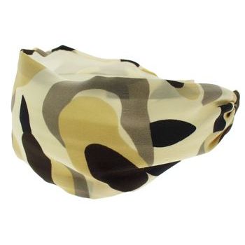 Frank & Kahn - Silk/Poly Blend Scarf Headband - Safari