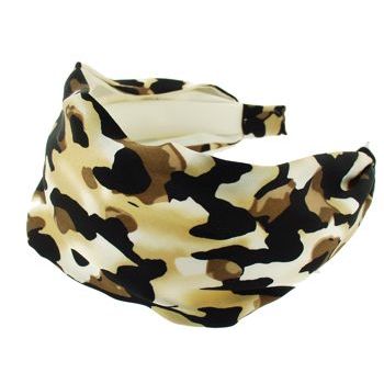 Frank & Kahn - Silk Scarf Headband - Animal Print  (1)