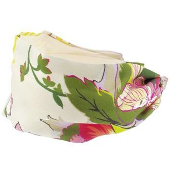 Frank & Kahn - Silk Scarf Headband - White (1)