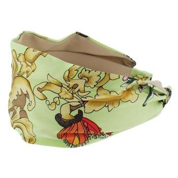 Frank & Kahn - Hermes Inspired Headband - Lime w/Butterflies (1)
