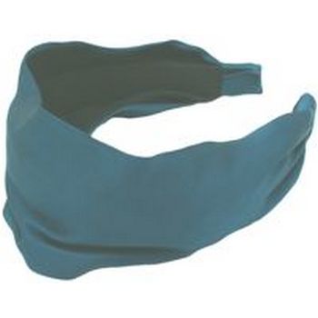 Frank & Kahn - Silk Scarf Headband - Teal - 2 7/8inch Wide