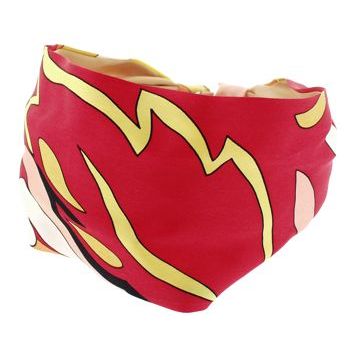 Frank & Kahn - Pucci Inspired Silk Headband - Red & Gold (1)