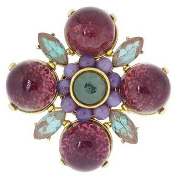 Gerard Yosca - Amethyst Stone - Brooch Pin (1)