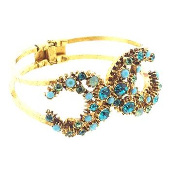 Gerard Yosca - Blue Stone Cuff Bracelet (1)