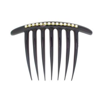 Good Hair Days - French Twist Comb w/Cystals - Black